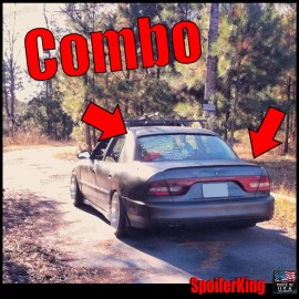 Spoilerking COMBO Spoilers (Fits: Mits. Galant 1994-98) Rear Roof Wing & Trunk Lip 284R/244L