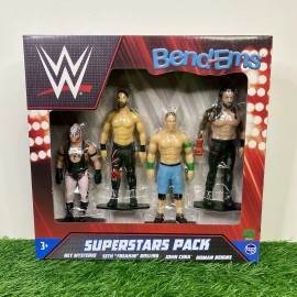 WWE (4-Pack) WWE Superstars - Bend-Ems TCG Toys Toy Wrestling Action Figure