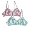 Farlenoyar Women Pure Silk Bra Soft Underwear Smooth Health Unpadded