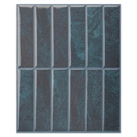 LONGKING 10-Sheet Blue Peel and Stick Backsplash for Kitchen Wall, Kitchen Backsplash Tiles, Wall Tiles, 11.4" x 9"
