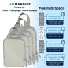 AMHARBOR Set of 6 Compression Packing Cubes for Travel -