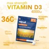 Zipvit Vitamin D3 4000 IU, 360 Maximum Strength Vitamin D