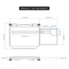 Feiezade 2 in 1 Comapct Steering Wheel Desk Headrest Tray