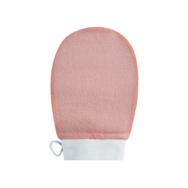 tiyiyok Körperpeeling-Handschuh, Peeling-Schwamm, Badeschwamm, entfernt abgestorbene Hautzellen und hält sie weich und hydratisiert, Bade-Zubehör für Damen und Herren (Aprikose)