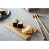 Reishunger Sushi Serving Board Traditional Bamboo Serving Plate, 18 x