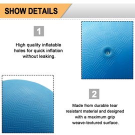 Beetwo Playground Balls, 8.5 Inch Dodgeball Kickball for Kids Adults Outdoor Four Square Handball Game with Hand Pump (4 Pack)