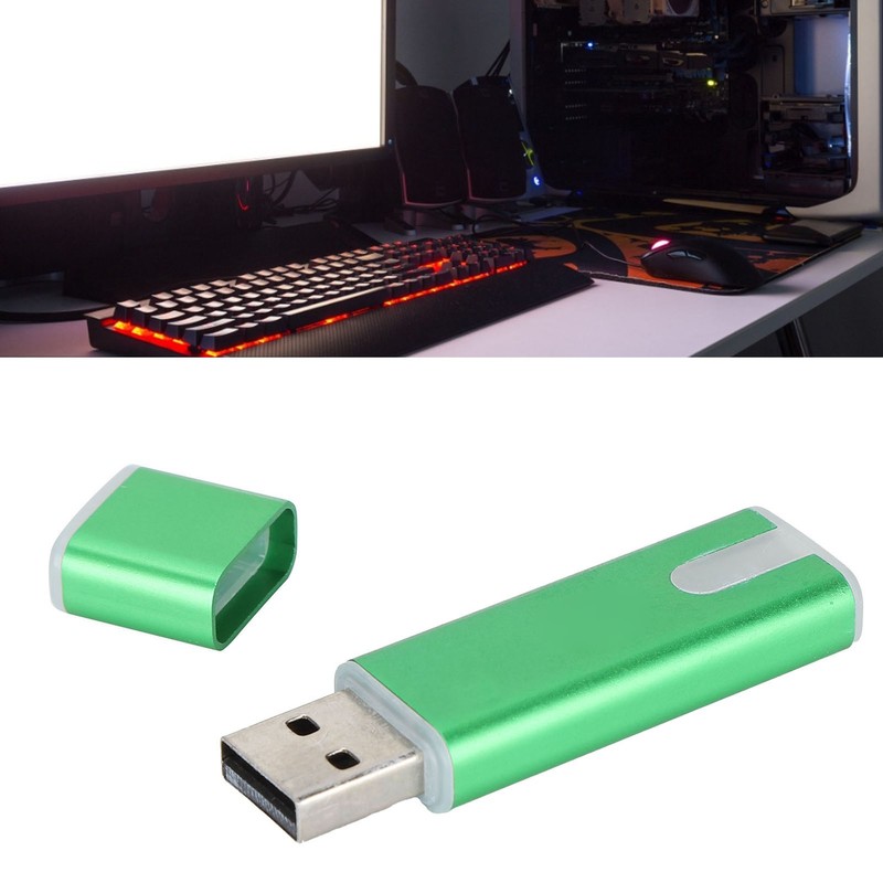 Flash Drive Portable Green U Disk Large Storage Stick with