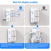 JcBlaon 6-Outlet Surge Protector Wall Charger with 4 USB Ports
