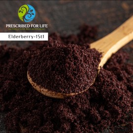 Prescribed For Life Elderberry Powder, Powdered Elderberry for Adults, High Vitamin C Content, Full of Dietary Fiber & Antioxidants, Vegan, Gluten Free, Non GMO (2kg / 4.4lb)