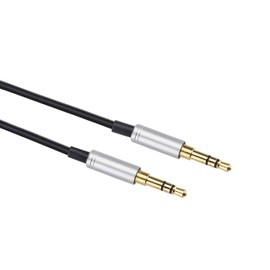 AGS Retail Ltd Compatible Audio Cable Replacement for Skullcandy Hesh 2/3 Headsets – 1.5m, Black, Headphone Cable with 3.5mm/3.5mm Gold-Plated Jacks | Audio Accessories