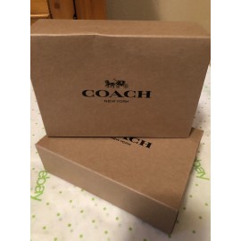Coach 2 COACH Small Retail Brown Gift Box 6.5x4.5x2"  NEW Empty