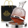 Spinning Wine Decanter, Whisky Decanter, 360°Rotating Red Wine Carafe Decanter,