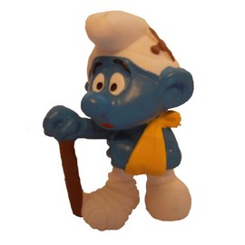 20097 - Injured Smurf by Schleich from the Smurfs - vintage rare item