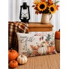 Fall Pillow Covers 12x20 Set of 1 Linen Farmhouse Rustic
