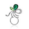 NOUMANDA Fashion Emerald Bow Magnetic Eyeglass Pin Brooch Glasses Spectacles