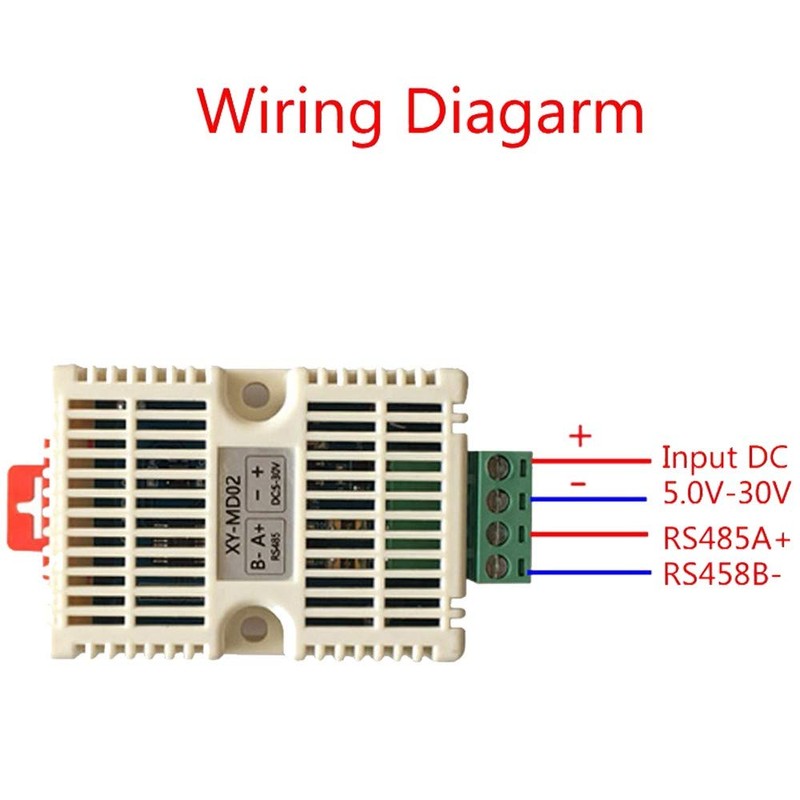 Temperature Humidity Transmitter, RS485 SHT20 Sensor Modbus RTU Acquisition Module