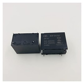 WEITOL 10PCS/Lot Relay HF161F-12 24-H 20A250VAC 4PIN (Color : 24V)