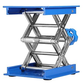 Lab Stand Made of Alumina, Laboratory Lifting Platform, Lab-Lift Lifting Platform, Laboratory Scissor Jack, 100 x 100 mm Laboratory Lifting Platform, Lifting Height 45 x 158 mm