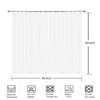 YISURE Extra Wide and Long Shower Curtain Liner 96x84'', Waterproof