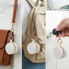 Hmxpls Portable Ring Holder Keychain, Mini Sports Jewelry Holder Box,