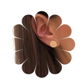 Yheakne Boho Disc Coin Stud Earrings Gold Hammered Coin Earrings Tiny Circle Earrings Stud Earrings Minimalist Geometric Earrings for Women and Girls Gifts