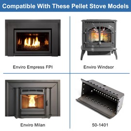 Criditpid 50-1401 Liner Replacement for Enviro Empress FPI, Milan, Windsor Pellet Stoves.