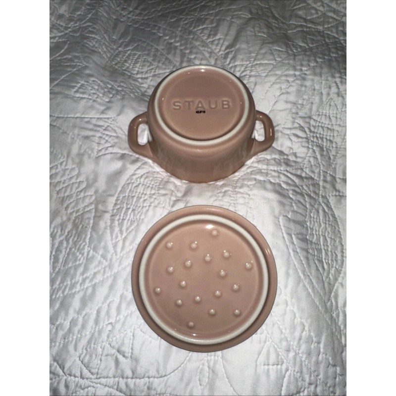 Staub New STAUB Mini La Cocotte Light Pink Ceramic Casserole