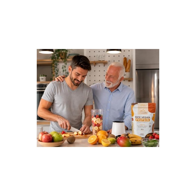Wildmountain - Proteína Vegana de Arroz Integral Suplemento Alimenticio Sin