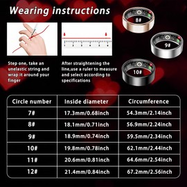 Smart Ring for Women Men, Sleep Tracker Ring, Waterproof Fitness Tracker Health Rings with Heart Rate Monitoring, Blood Oxygen,Stress Distance Calories Steps Tracking,No Subscription Fee(Rose Gold,#8)