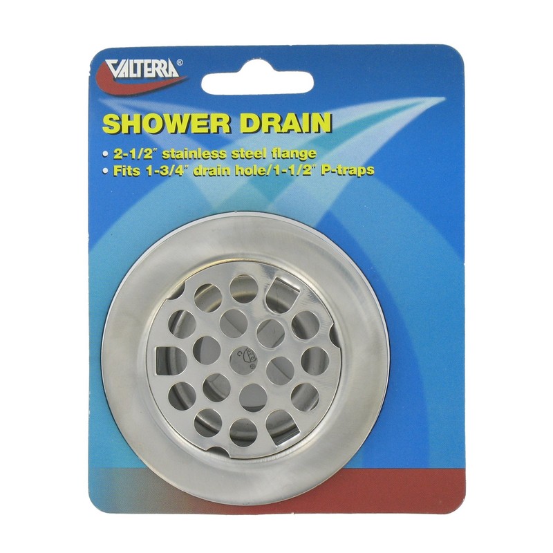 Valterra A01-2012VP Silver Carded Shower Drain