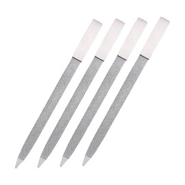 Baluue 4pcs Stainless Steel Nail File Toe Nail File Block Sanding Block Callus Scraper for Men Women