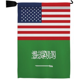 World Cup Saudi Arabia USA Friendship Banner Home Decor Room Wall Art Patio Porch Lawn Garden Outdoor Decorations Tapestry Yard Signs FIFA Gifts Team Qatar Trophy Soccer Game Football Made in USA