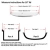 Glass Lid for 10.25 in Frying Pan, Tempered Replacement Top