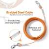 Tie Out Cable for Dogs,10/20/30/50/100FT Dog Leads for Yard Chew