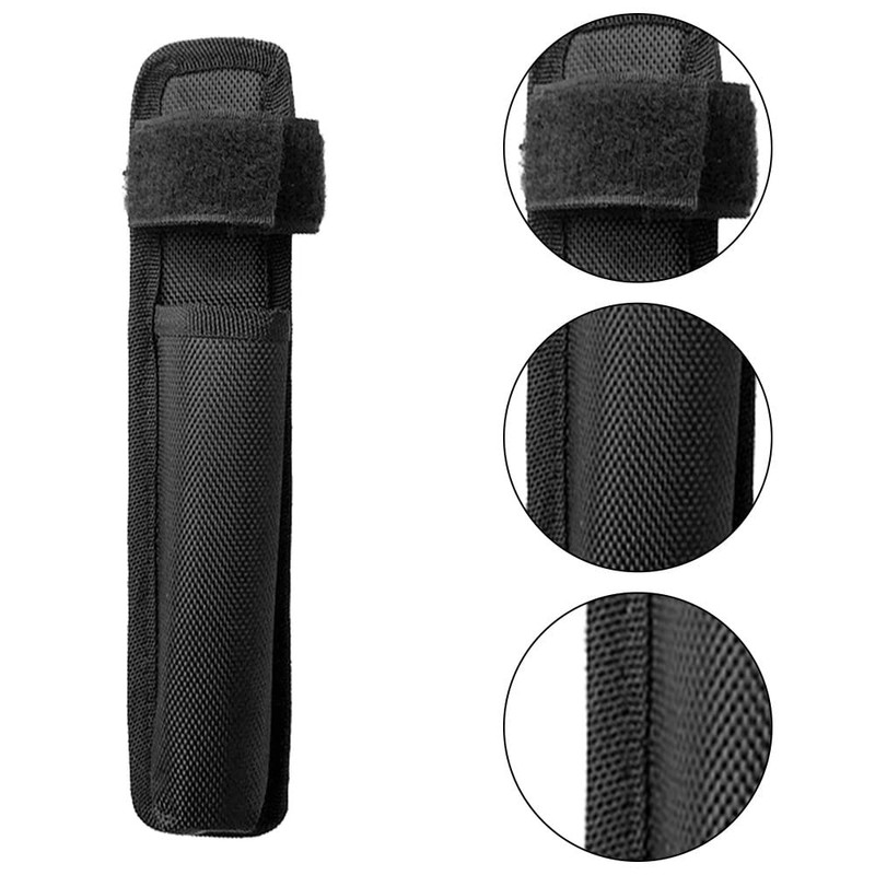 Baton Holder, Nylon Baton Pocket Adjustable Baton Cover with Back