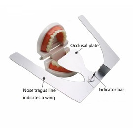 Dental 3D Occlusal Maxillary Casting Jaw Plane Plate Stainless Steel Occlusal Bite Plane Plate Dental Accessory