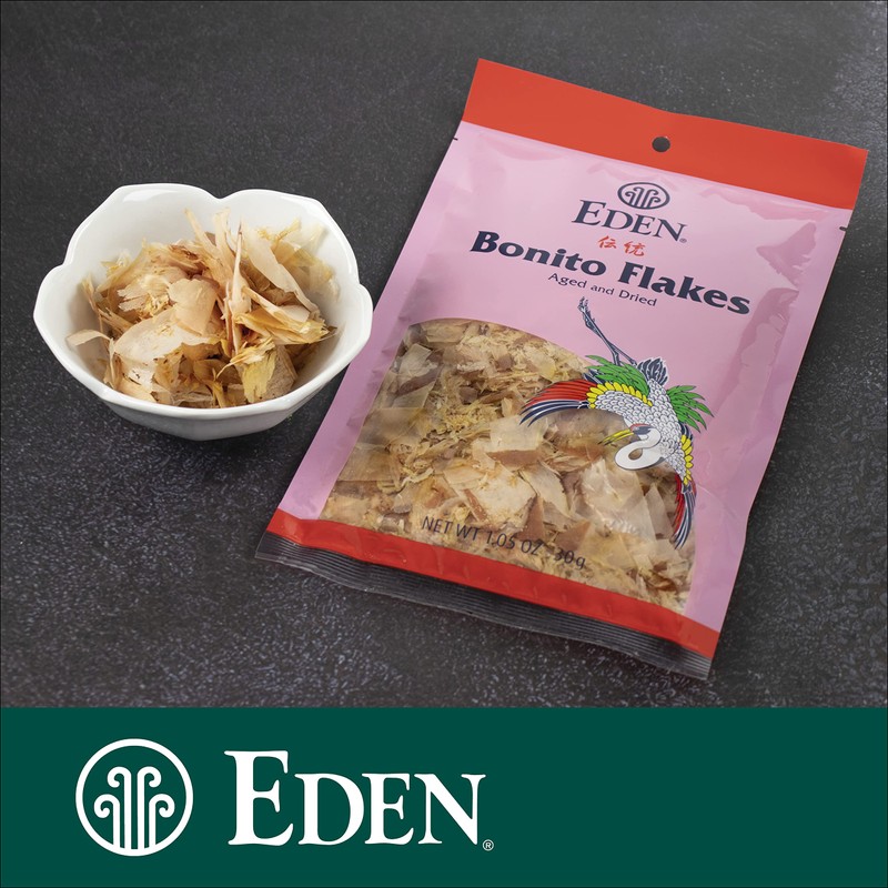 Eden Japanese Bonito Flakes, Shaved Skipjack Tuna, Katsuobushi 鰹節, Traditionally