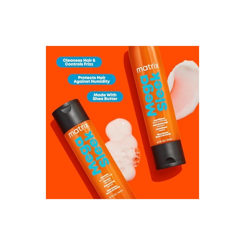 Matrix Mega Sleek Shampoo Shampoo anti-frizz para rebelde o con