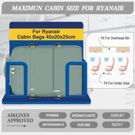xlodea Ryanair Hand Luggage 40 x 20 x 25 Backpack, Hand Luggage, Small Bag, Aeroplane Travel Backpack, Carry On Luggage, Travel Backpack for Ryanair Easyjet Wizz with Laptop Compartment, Theft-Proof