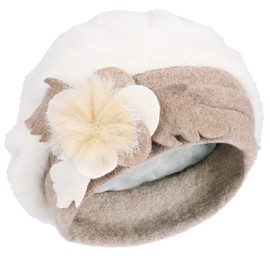 Ruphedy Women's Beret Hat Chic French Beret Beanie Wool Dress Winter Hats Hy022 (Br022-Cream)