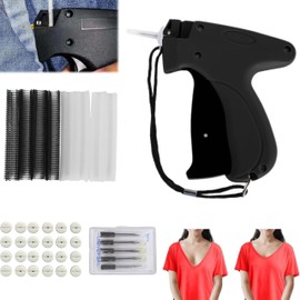 MOAIXUP Stitch Gun for Clothes for Clothing Tagging, Fabric Repair, and Clothes Sewing, Quick Stitch Sewing Gun, Sew Tool, Transparent and Black Fasteners(Black)