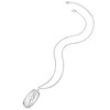 Glanzstücke München Women's Necklace with Pendant 925 Sterling Silver, Silver