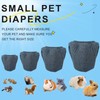 2PCS Small Pet Diapers,Guinea Pig Diapers,Reusable Squirrel Diapers,Washable,Specially Designed for