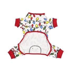 Lazy One Flapjacks, One-Piece Dog Sweater, Matching Family Pajamas for Dogs, Christmas Lights, Holiday, Lights Out (Medium)