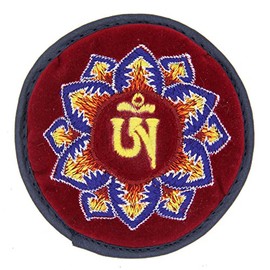 Tibetan Velvet Embroidered Small Singing Bowl Pillow