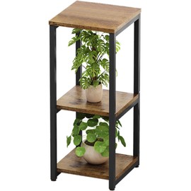 YIZAIJIA Plant Stand Indoor Corner Tall 3 Tier Metal Modern Flower Storage Plant Shelf Holder for Living Room Balcony Garden,Black (3 Tier-Black)