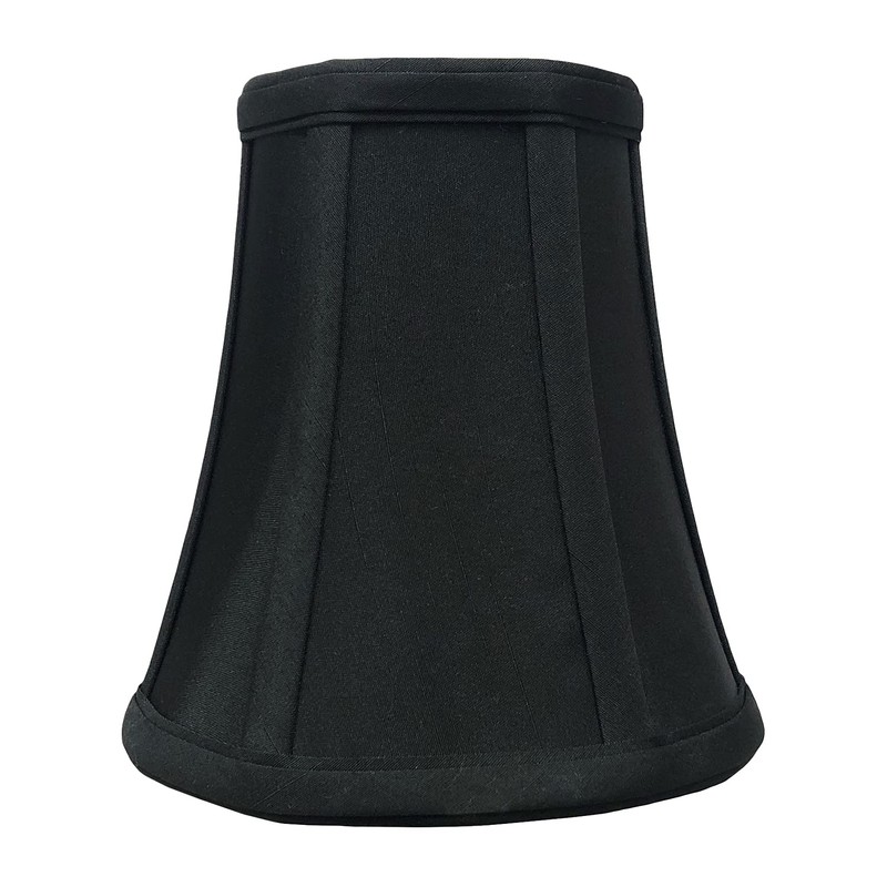 Royal Designs True Bell Lamp Shade, Black, 3.5 x 6