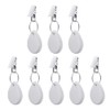 8Pcs Tablecloth Weights, Marble Teardrop Heavy Duty Tablecloth Pendants with