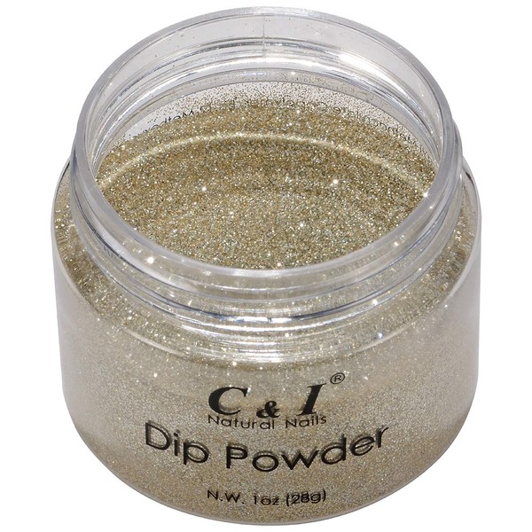 C & I Dip Powder Color No.062 Gold Coast, Pearl Shine Color System, 28g