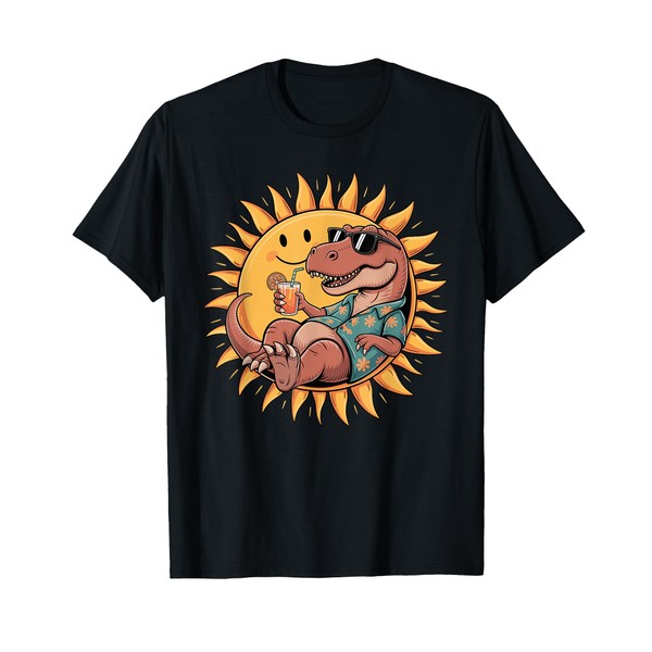 Sun T-Rex Dinosaur Sunglasses Tyrannosaurus Rex T-Shirt